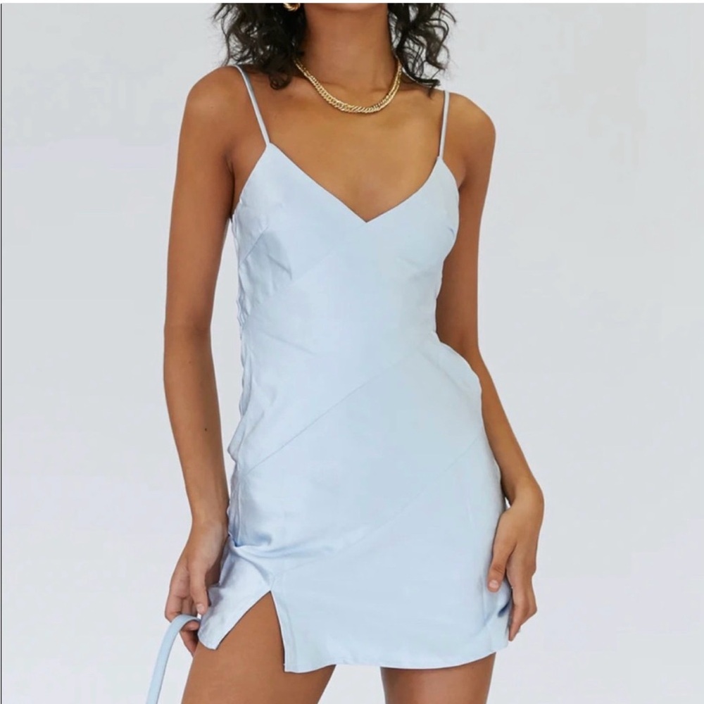 Princess Polly Maliha Blue Mini Dress Size 0